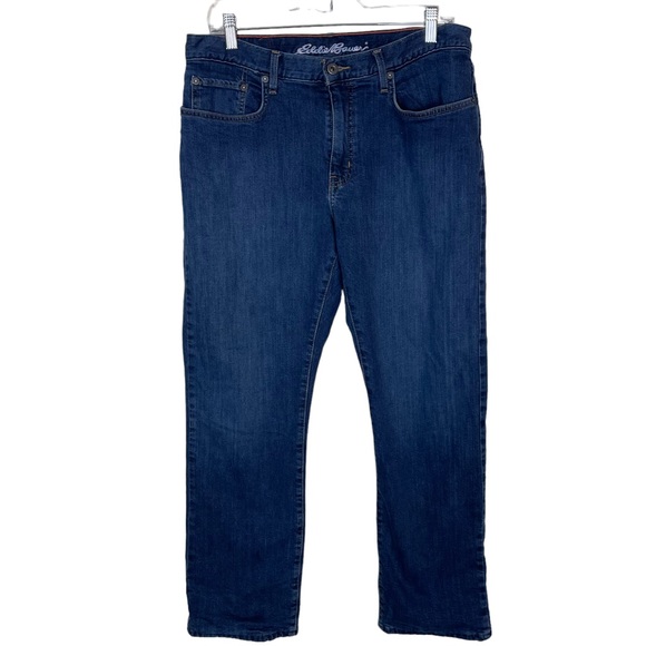 Eddie Bauer Insulated Straight Fit Mens Heavy Denim Jeans W34 L30 Winter Snow EB - Picture 7 of 16